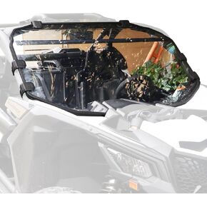 StarknightMT Maverick X3 Windshield - Scratch Resistant X3 Front Windshield Compatible with Can-Am Maverick X3 900 XRS XDS Turbo R Max 2017-2024, Heavy-Duty Polycarbonate X3 Window Accessories