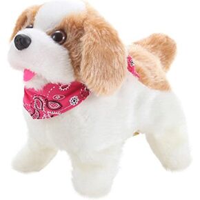 Liberty Imports Flip Over Puppy - Battery Operated Mechanical Jumping Little Pet Dog - Flipping Toy That Somersaults, Walks, Sits, Barks for Toddlers & Kids