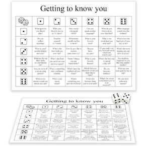 Ice Breaking Team Games, Get to Know Your Family, Friends and Coworker, Even Better, The Classic Family Game, Family Dice Game, Deep Talks at Game Night, Fun Party Game for Adults and Teens(gtky03)