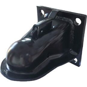 2-5/16'' Hitch Ball Flat Mount Trailer Coupler,14000LBS Capacity, Hardware Black Powder Coat Finish, 5/8 Grade 8 Bolts Included