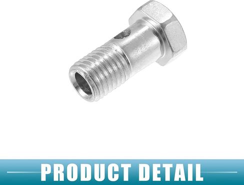 Car Banjo Bolt Brake Fitting Adapter Kit 1.93" Length M18x1.5 Brake Line Thread Single Bolt with 4 Copper Washers (Set of 2) in Saudi Arabia