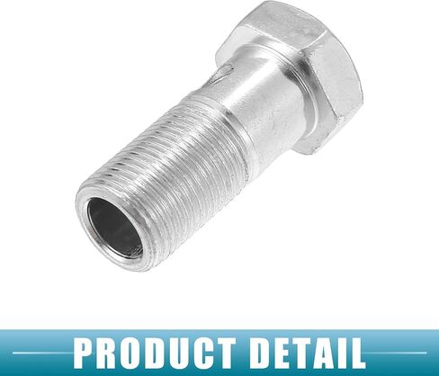 Car Banjo Bolt Brake Fitting Adapter Kit 1.93" Length M18x1.5 Brake Line Thread Single Bolt with 4 Copper Washers (Set of 2) in Saudi Arabia