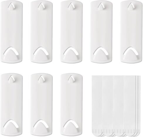JELLYSUB Large Universal Frame Hanger, 8 Picture Hangers, 12 Large Removable Adhesive Strips, Damage Free Picture Hanging Hooks Heavy Duty, No Nails Picture Hooks in Kuwait