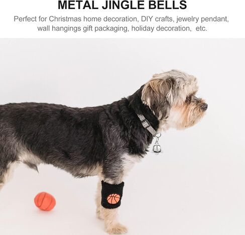 Operitacx 20 Pcs Bells for Crafts, Small Bells Metal Craft Bells Tiny Bells with Hooks, Christmas Bells for Party Christmas Tree Decoration in Kuwait