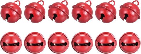 uxcell Jingle Bells, 22mm 12pcs Craft Bells for DIY Holiday Decoration, Musical Party, Home, Festival, Wedding, Black in Saudi Arabia