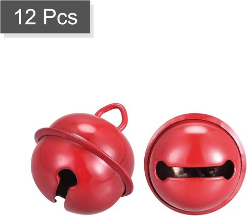 uxcell Jingle Bells, 22mm 12pcs Craft Bells for DIY Holiday Decoration, Musical Party, Home, Festival, Wedding, Black in Saudi Arabia