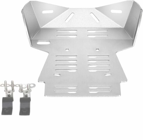 Front Skid Plate Engine Lower Guard Bash Cover Protector Compatible with Kawasaki KLX140 KLX140L KLX140G 2009-2024 (Silver) in Saudi Arabia