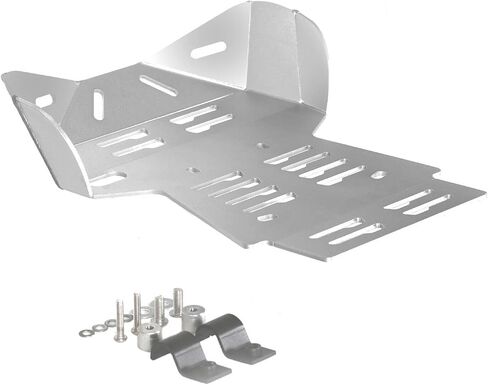 Front Skid Plate Engine Lower Guard Bash Cover Protector Compatible with Kawasaki KLX140 KLX140L KLX140G 2009-2024 (Silver) in Saudi Arabia