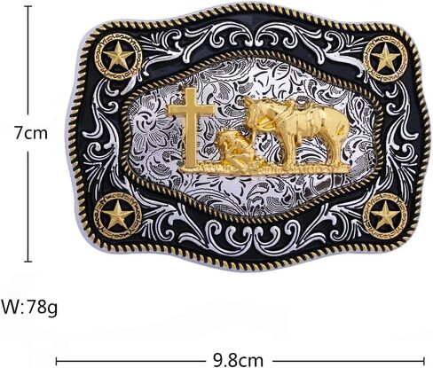Western Belt Buckle Cowboy Belt Buckle Animal Pattern Belt Buckle for Men Women in Kuwait