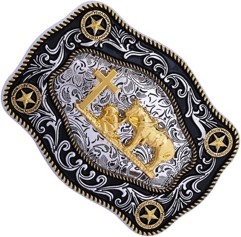 Western Belt Buckle Cowboy Belt Buckle Animal Pattern Belt Buckle for Men Women in Kuwait