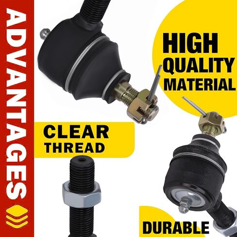 Club Car Ds Tie Rod End, OEM Part # 7539 7540，3PCS Ball Joint Kit Golf Cart Parts On Driver and Passenger Side Fits 1976-2008 Club Car Ds Gas & Electric in Saudi Arabia