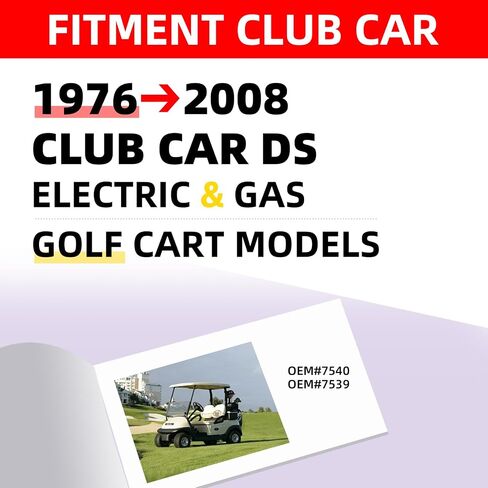 Club Car Ds Tie Rod End, OEM Part # 7539 7540，3PCS Ball Joint Kit Golf Cart Parts On Driver and Passenger Side Fits 1976-2008 Club Car Ds Gas & Electric in Saudi Arabia