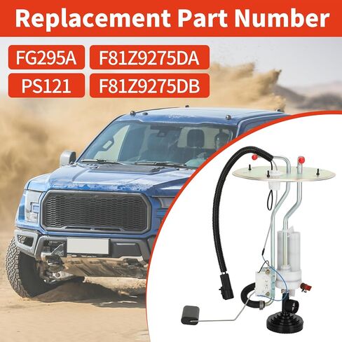 Fuel Tank Sending Unit Fit for 1999-2003 Ford F350 F450 F550 Super Duty V8 7.3L with Diesel Midship Tank, Replace FG295A F81Z9275DA F81Z9275DB PS121，Compatible with 141 162 165 176 189 200 Wheelbase in Kuwait