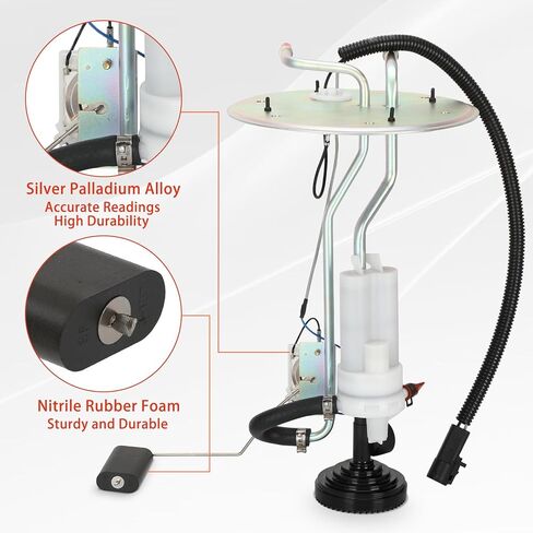 Fuel Tank Sending Unit Fit for 1999-2003 Ford F350 F450 F550 Super Duty V8 7.3L with Diesel Midship Tank, Replace FG295A F81Z9275DA F81Z9275DB PS121，Compatible with 141 162 165 176 189 200 Wheelbase in Kuwait