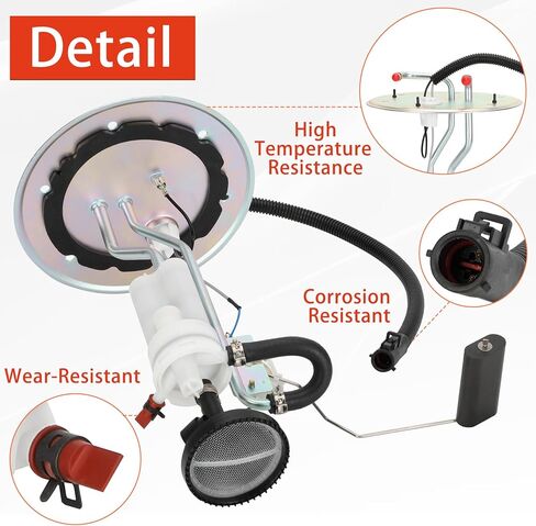 Fuel Tank Sending Unit Fit for 1999-2003 Ford F350 F450 F550 Super Duty V8 7.3L with Diesel Midship Tank, Replace FG295A F81Z9275DA F81Z9275DB PS121，Compatible with 141 162 165 176 189 200 Wheelbase in Kuwait