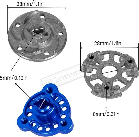 RC Upgrades Part for 1/10 Slash 2WD (VXL),Rustler/Stampede/Bandit 2WD VXL XL-5，Tough Nylon 48P 76T Spur Gear 2pcs w/ 25T 27T,Slipper Clutch,Slipper Rebuild Kit Pressure Plate,Navy Blue in Kuwait