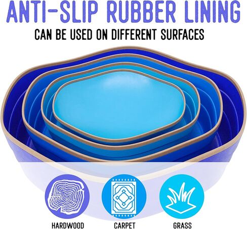 Balance Stepping Stones for Kids-Outdoor Stepping Stones Kids Plastic Stepping Stones Balance Rocks Stepping Stones for Toddlers 1-5 Kid Stepping Stones Stackable Non Slip Stepping Stones for Kids in Saudi Arabia