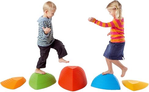 GONGE Hilltops - أحجار متدرجة أصلية، غير قابلة للانزلاق، لتحقيق التوازن والتنسيق وإنشاء إدراك للارتفاع - مجموعة من 3 أحجار - شمالي in Kuwait