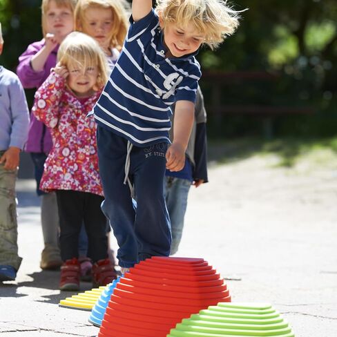 GONGE Hilltops - أحجار متدرجة أصلية، غير قابلة للانزلاق، لتحقيق التوازن والتنسيق وإنشاء إدراك للارتفاع - مجموعة من 3 أحجار - شمالي in Kuwait