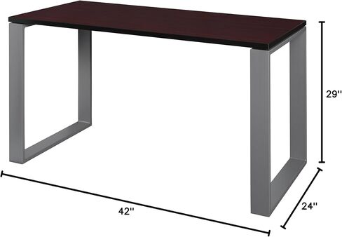 Regency Structure Series Training Table 42" x 24" Mahogany/Grey in Saudi Arabia