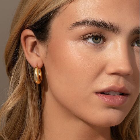 Silver Hoop Earrings Set for Women, 6 Pairs Sterling Silver Twisted Small Huggie Hoop Earring Lightweight Hypoallergenic Earring Set Dainty Cartilage Earring Trendy Jewelry Gifts in Saudi Arabia