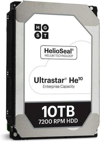 HGST الترا ستار He10 | HUH721010ALE600 (0F27452) | تعطيل الطاقة | ساتا 10TB 6.0Gb/s 7200 دورة في الدقيقة 256MB كاش 3.5 انش HDD | 512e | قرص صلب للمؤسسات (مجدد) in Saudi Arabia