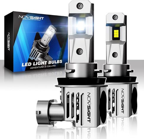 مصابيح NOVSIGHT H11، مصباح ضباب 18000LM 6500K، مقاس 1:1 التوصيل والتشغيل، حزمة من 2 in Saudi Arabia