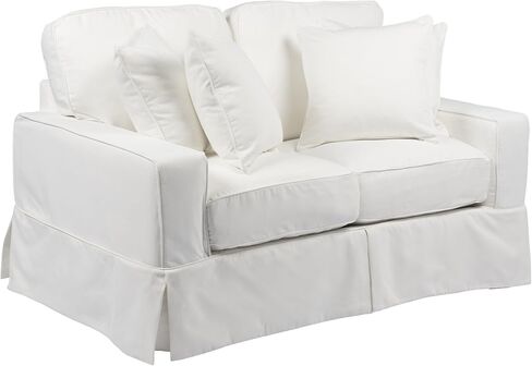 مجموعة غطاء منزلق من Sunset Trading Americana Loveseat فقط، من الكتان in Kuwait