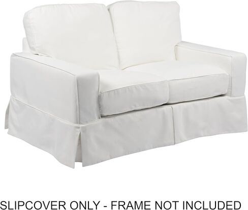 مجموعة غطاء منزلق من Sunset Trading Americana Loveseat فقط، من الكتان in Kuwait