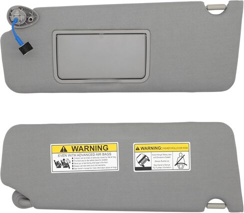 NHILES Left Driver Side Sun Visor Fits for Honda Pilot 2016-2022 Honda Ridgeline 2018-2020 Replacement Sun Shade # 83280-TG7-A12ZB (Wisteria Light Gray) in Kuwait