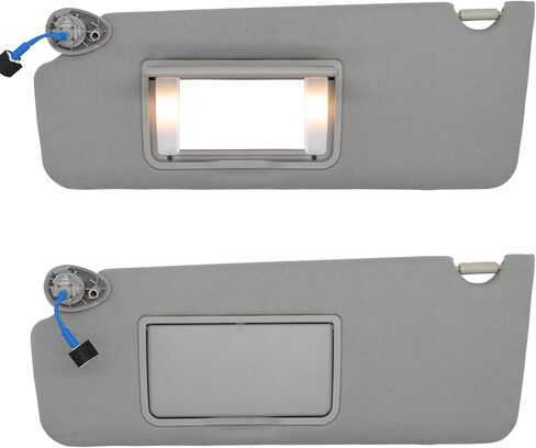 NHILES Left Driver Side Sun Visor Fits for Honda Pilot 2016-2022 Honda Ridgeline 2018-2020 Replacement Sun Shade # 83280-TG7-A12ZB (Wisteria Light Gray) in Kuwait