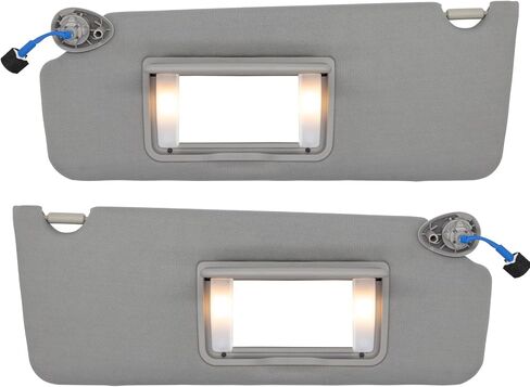 NHILES Left Driver Side Sun Visor Fits for Honda Pilot 2016-2022 Honda Ridgeline 2018-2020 Replacement Sun Shade # 83280-TG7-A12ZB (Wisteria Light Gray) in Kuwait