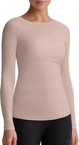 Womens Long Sleeve Workout Tops Slim-Fit Yoga Top Quick Dry Running Athletic Shirt High Stretch in Saudi Arabia