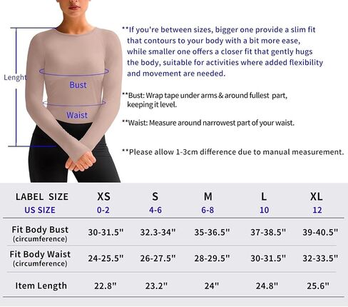 Womens Long Sleeve Workout Tops Slim-Fit Yoga Top Quick Dry Running Athletic Shirt High Stretch in Saudi Arabia