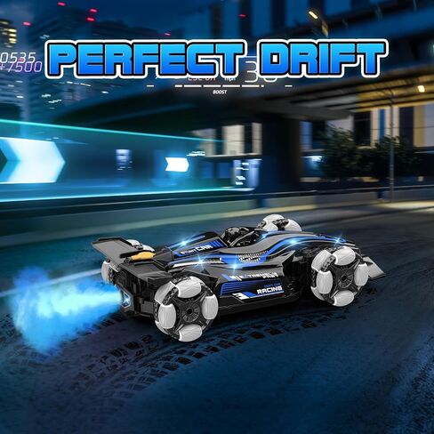 RC Drift Car, Remote Control Car for Boys 4-7 8-12 Fast 2.4Ghz 1:14 Scale High Speed RC Race Car Boy Toys Age 6-8 8-10 Cool Birthday Gifts for 5 6 7 8 9 10 Year Old Boys Blue in Saudi Arabia