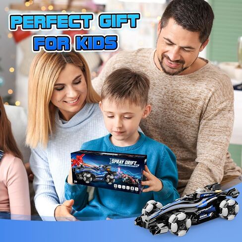 RC Drift Car, Remote Control Car for Boys 4-7 8-12 Fast 2.4Ghz 1:14 Scale High Speed RC Race Car Boy Toys Age 6-8 8-10 Cool Birthday Gifts for 5 6 7 8 9 10 Year Old Boys Blue in Saudi Arabia