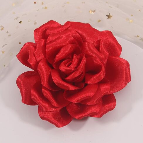 Rose Flower Brooches and Pins for Women Elegant Flower Pins | Flower Hair Clips for Women | Flower Brooches for Women Dress | Hair Accessories for Women | Rose Brooch Pin Hat Pins in Kuwait