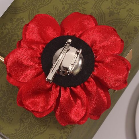 Rose Flower Brooches and Pins for Women Elegant Flower Pins | Flower Hair Clips for Women | Flower Brooches for Women Dress | Hair Accessories for Women | Rose Brooch Pin Hat Pins in Kuwait