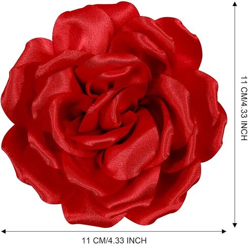 Rose Flower Brooches and Pins for Women Elegant Flower Pins | Flower Hair Clips for Women | Flower Brooches for Women Dress | Hair Accessories for Women | Rose Brooch Pin Hat Pins in Kuwait