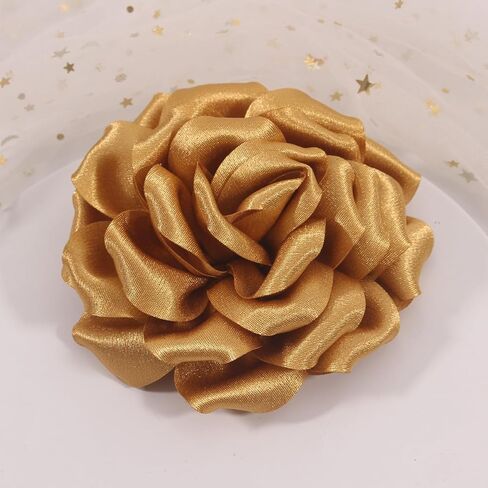 Rose Flower Brooches and Pins for Women Elegant Flower Pins | Flower Hair Clips for Women | Flower Brooches for Women Dress | Hair Accessories for Women | Rose Brooch Pin Hat Pins in Kuwait