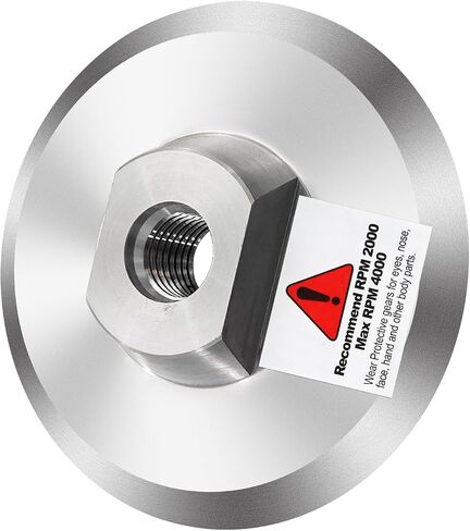4 Inch Aluminum Backer Pad - 2pcs 4" Hook Loop Backing Pad with Arbor 5/8" 11 for Diamond Polishing Pads in Saudi Arabia