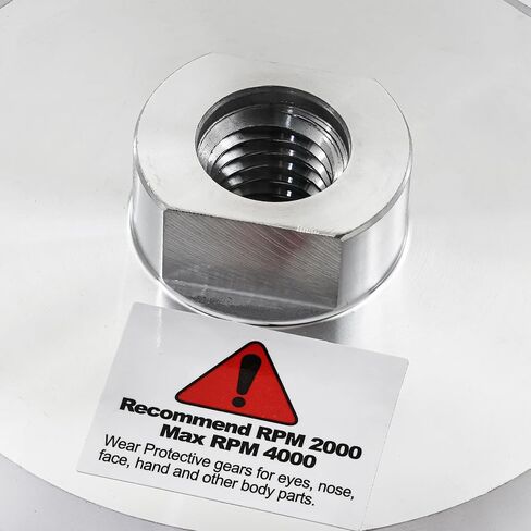 4 Inch Aluminum Backer Pad - 2pcs 4" Hook Loop Backing Pad with Arbor 5/8" 11 for Diamond Polishing Pads in Saudi Arabia