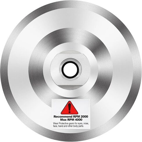 4 Inch Aluminum Backer Pad - 2pcs 4" Hook Loop Backing Pad with Arbor 5/8" 11 for Diamond Polishing Pads in Saudi Arabia