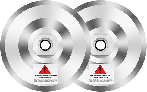 4 Inch Aluminum Backer Pad - 2pcs 4" Hook Loop Backing Pad with Arbor 5/8" 11 for Diamond Polishing Pads in Saudi Arabia