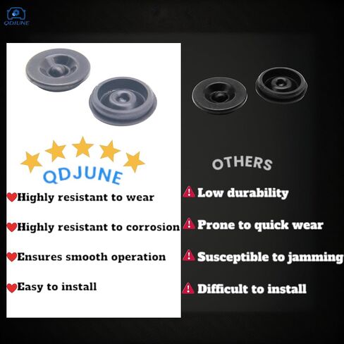 Rubber Grease Plugs for Trailer Dust Cap - Compatible with Dexter EZ Lube Trailer Axle Models 85-1, 085-001-00, Tiedown Engineering 88174, AL-KO 085-016-0 Quality Neoprene-4Pcs in Saudi Arabia