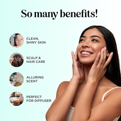 زيت البرغموت العطري للعلاج العطري - زيت البرغموت الحمضي النقي 100% لبشرة الشعر والأظافر بالإضافة إلى زيت عطري غير مخفف للعلاج العطري للحمامات الناشرة والاستخدامات الموضعية، 1 أونصة in Kuwait