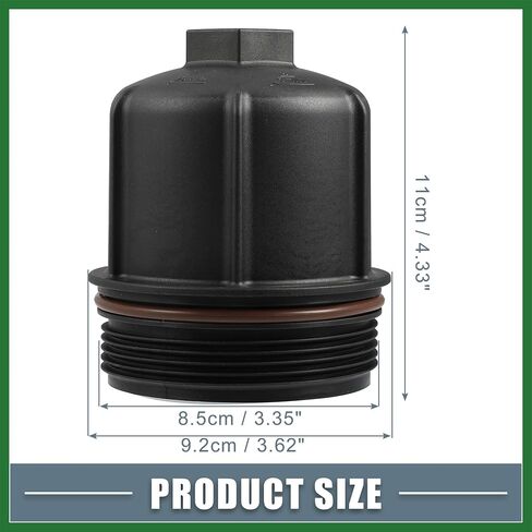 Motoforti Engine Oil Filter Housing Cover Cap 079115433C for Audi A8 S6 S7 S8 4.0L V8 2013-2018 Plastic Black Long-lasting in Saudi Arabia
