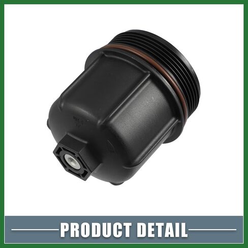 Motoforti Engine Oil Filter Housing Cover Cap 079115433C for Audi A8 S6 S7 S8 4.0L V8 2013-2018 Plastic Black Long-lasting in Saudi Arabia
