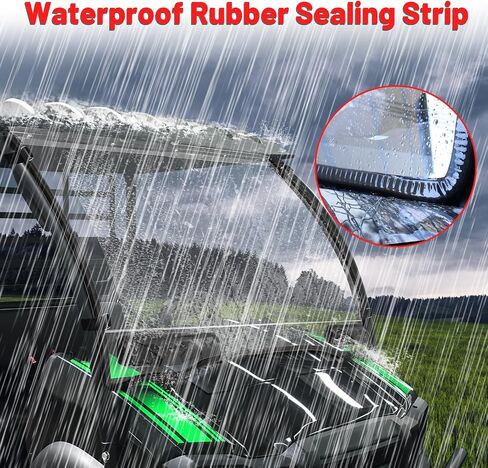 StarknightMT Vented Mule Windshield Scratch Resistant Windshield Compatible With Kawasaki Mule SX SE XC 2017+ | Heavy Duty Clear Front Full Mule Windshield in Saudi Arabia