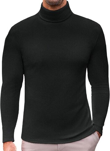 Ekouaer Men's Turtleneck Long Sleeve Turtle Neck Shirts Basic Lightweight Undershirt Thermal Pullover Sweater S-XXL in Saudi Arabia